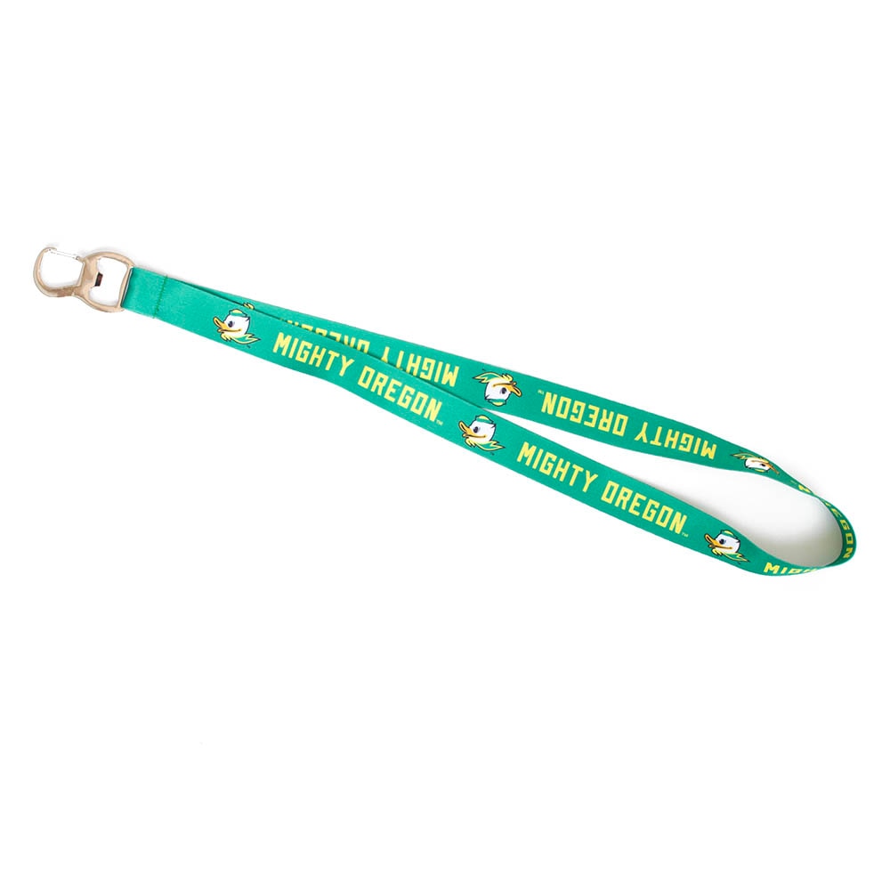 Fighting Duck, Neil, Green, Lanyard, Gifts, 0.75", Bottle Opener, Mighty Oregon, 960323